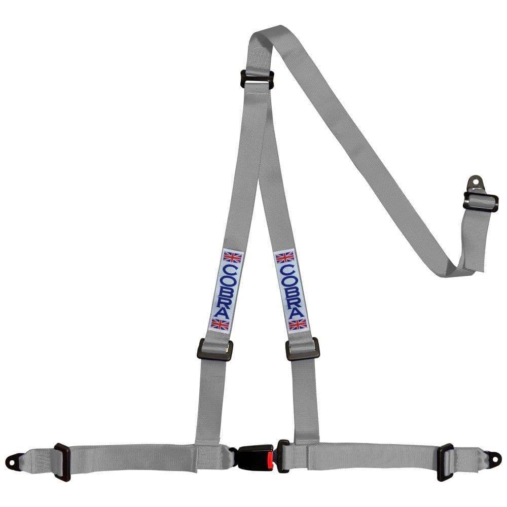 Cobra Bolt In 3 Point Road Harness - Grey