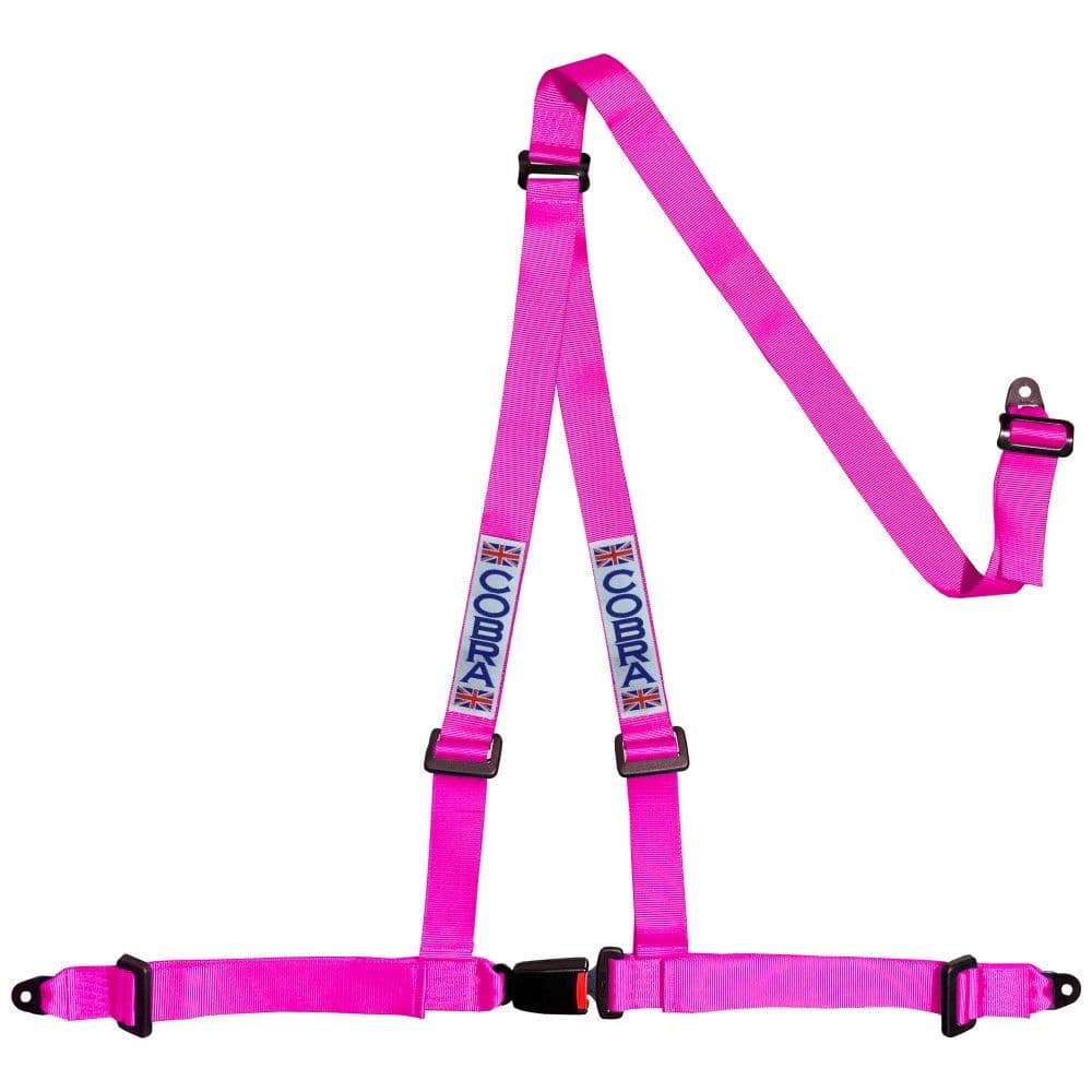 Cobra Bolt In 3 Point Road Harness - Pink